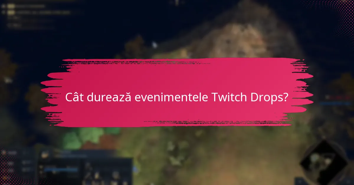 Când au loc evenimentele Twitch Drops?